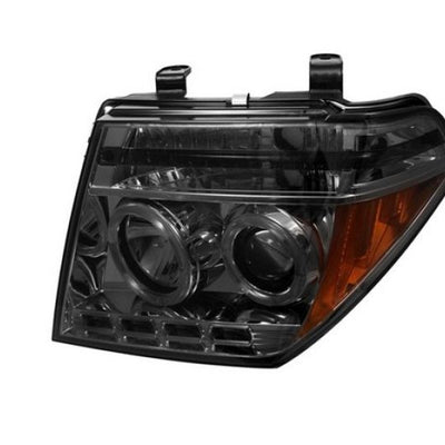 Spyder Nissan Frontier 05-08 Projector Headlights LED Halo LED Smke PRO-YD-NF05-HL-SM