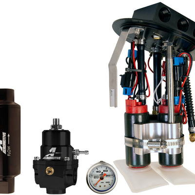 Aeromotive 11-17 Ford Mustang Drop In Kit (18039/15633/13303/12341) - Dual 340lph