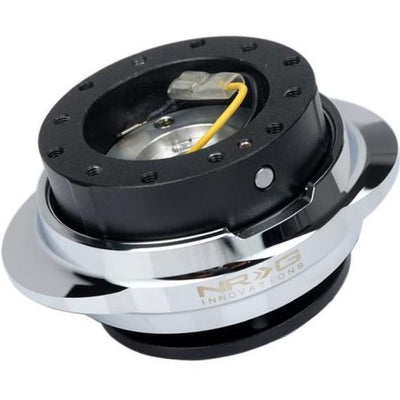 NRG Quick Release Kit - Black Body/ Silver Oval Ring