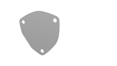 QTP 3.5in Bolt-On QTEC 3 Bolt Cover Plate