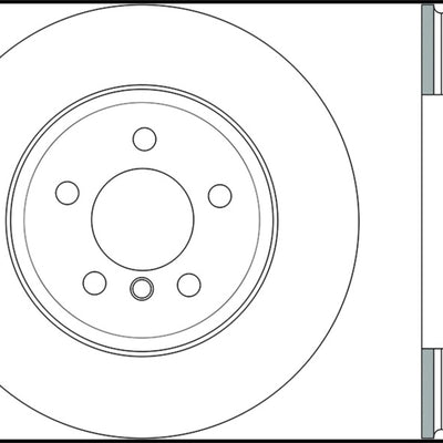 StopTech 11-15 BMW 535i/535xi/ 12-15 640i Front Right Drilled Sport Brake Rotor