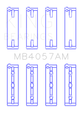 King Engine Bearings Honda C27A4 2.7L (Size STD) Main Bearing Set