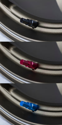 Wheel Mate Twisted Spiked Lug Nuts Set of 24 - Red M14x1.50