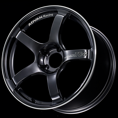 Advan TC4 18x8 +45 5x120 Racing Gun Metallic and Ring Wheel