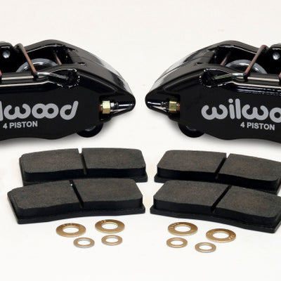 Wilwood DPHA Front Caliper & Pad Kit Black Honda / Acura w/ 262mm OE Rotor
