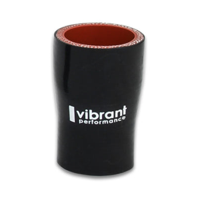 Vibrant 4 Ply Aramid Reducer Coupling 1.5in Inlet x 1in Outlet x 3in Length - Black