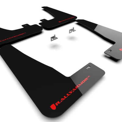 Rally Armor 22-26 Tesla Model X Black UR Mud Flap w/Red Logo