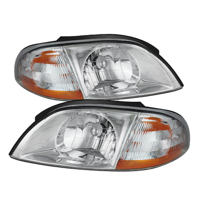 xTune Ford Windstar 99-03 Crystal Headlights Chrome HD-JH-FWIN99-AM-C