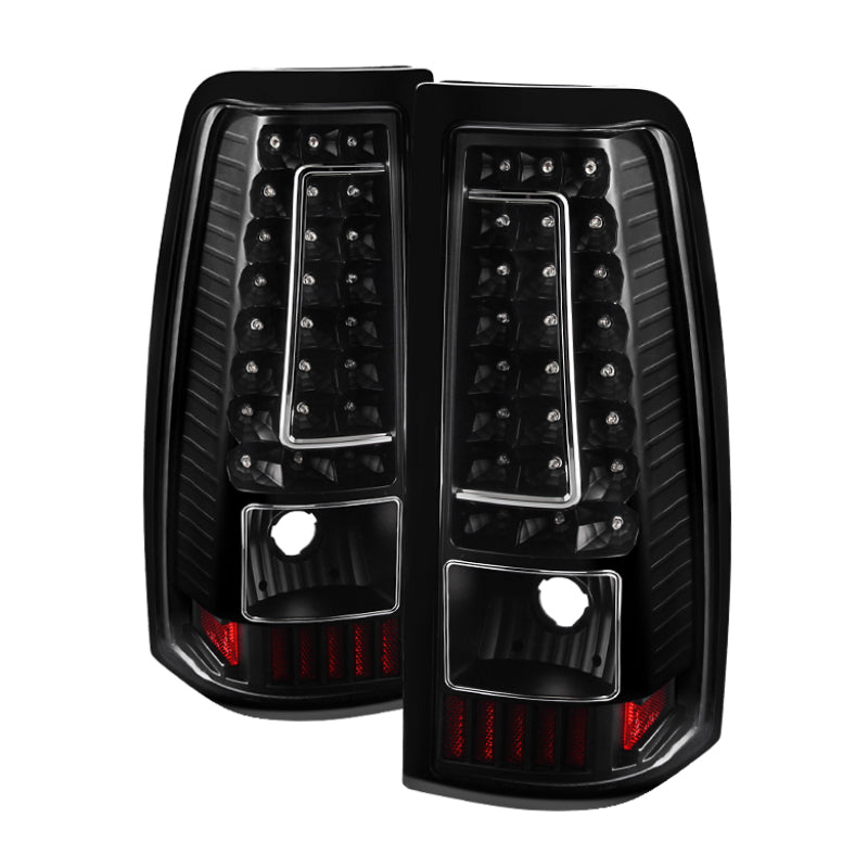 xTune Chevy Silverado 1500/2500/3500 99-02 Version 2 LED Tail Lights Black ALT-ON-CS99-G2-LED-BK