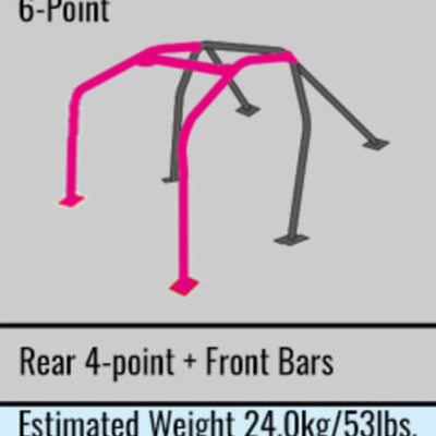 Cusco Roll Cage 6pt Chromoly Dash Through 2 Passenger 96-98 Mitsubishi EVO IV (S/O / No Cancel)