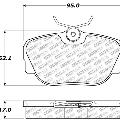 StopTech 87-93 Saab 900 Street Select Brake Pads Front - Rear