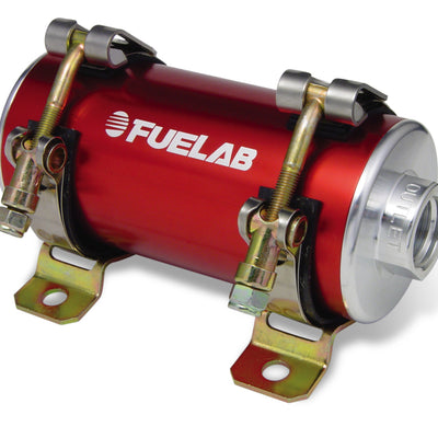 Fuelab Prodigy Reduced Size Carb In-Line Fuel Pump w/Internal Bypass - 800 HP - Red