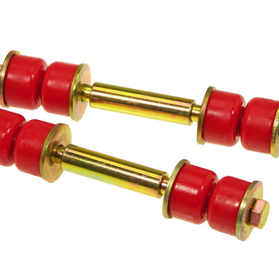 Prothane Universal End Link Set - 3 3/4in Mounting Length - Red