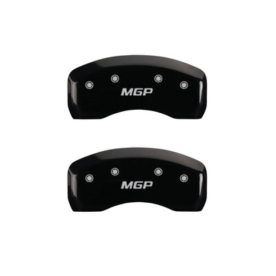 MGP 4 Caliper Covers Engraved Front & Rear MGP Black Finish Silver Char 2009 Mercedes-Benz C300