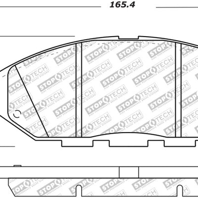 StopTech 13-19 Nissan Pathfinder Street Select Brake Pads - Front