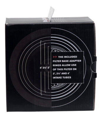 Spectre Adjustable Conical Air Filter 2-1/2in. Tall (Fits 3in. / 3-1/2in. / 4in. Tubes) - Red