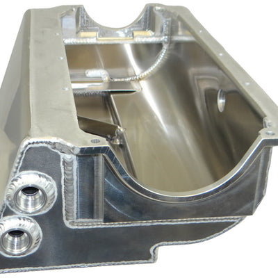 Moroso Donovan H/C 410 Small Block (w/Two Pick Ups) Sprint Car Dry Sump 6.5in Aluminum Oil Pan