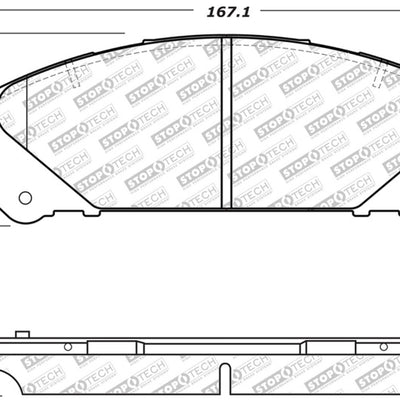 StopTech Street Select Brake Pads w/Hardware - Front