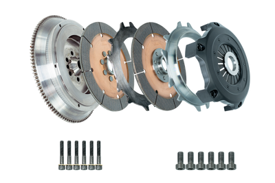 DKM Clutch 99-03 Audi A3 S3 Quattro MS Organic Twin Disc Clutch Kit w/Flywheel (660 ft/lbs Torque)