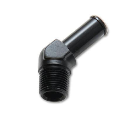 Vibrant Male NPT to Hose Barb Adapter 45 Degree NPT 1/8in Hose 5/16in