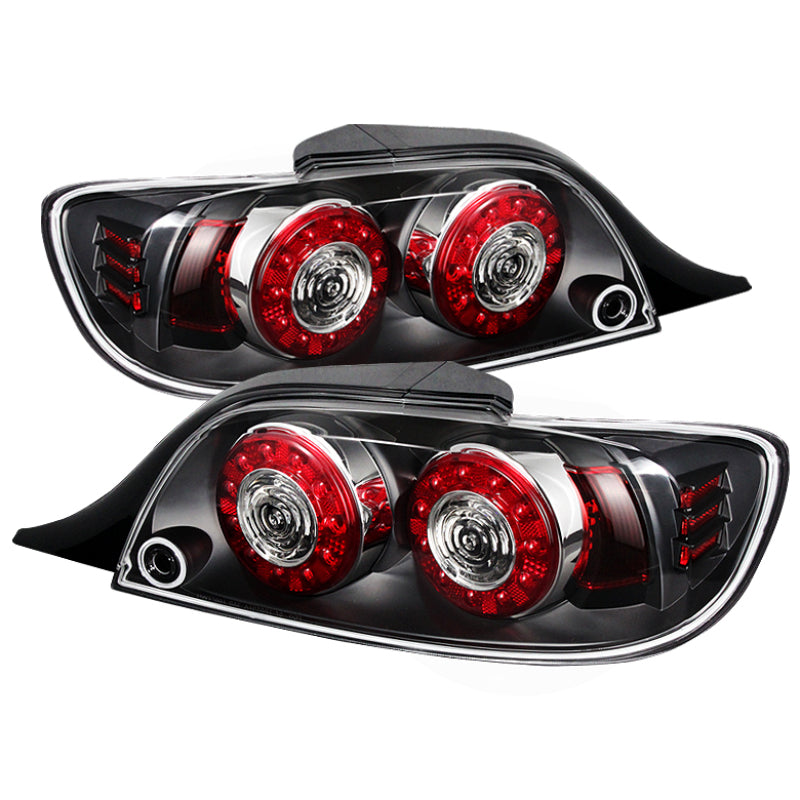 xTune Mazda Rx-8 04-08 LED Tail Lights Black ALT-ON-MRX804-LED-BK