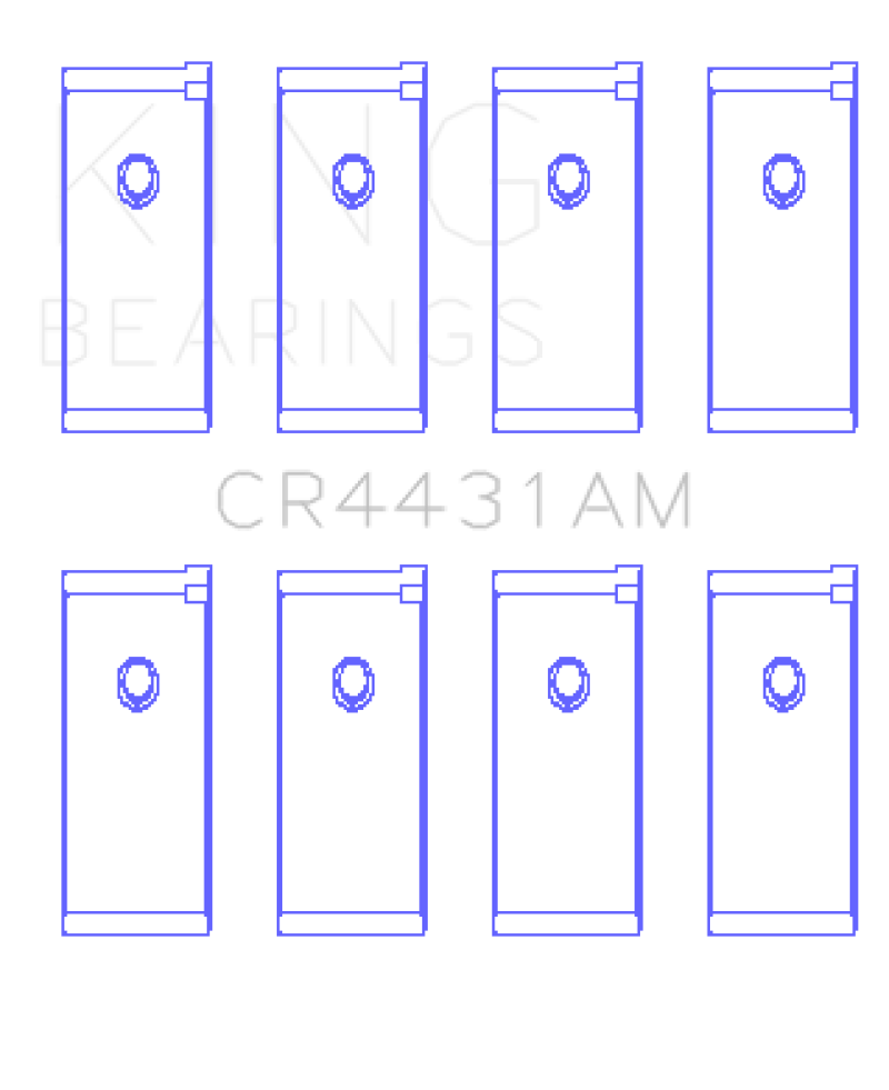 King Engine Bearings Nissan (Size 0.75) Rod Bearing Set