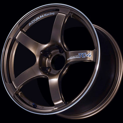 Advan TC4 17x7.5 +40 4x100 Umber Bronze Metallic and Ring Wheel