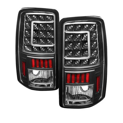 xTune GMC Yukon Denali/Denali Xl 01-06 Version 2 C Shape LED Tail Lights Black ALT-ON-CD00-G2-LED-BK