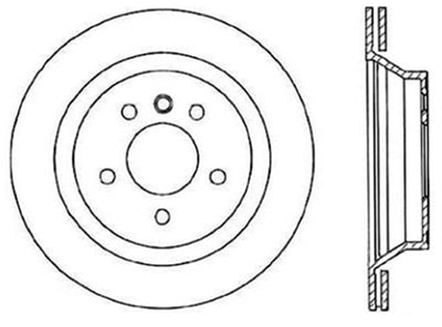StopTech 94-99 BMW M3 / 98-02 Z3 Cryo Slotted Rear Right Sport Brake Rotor