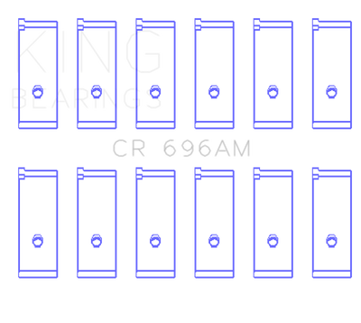 King Engine Bearings Toyota 5ME/5MGE/7MGE/7MGTE Rod Bearing Set - Size +0.25mm