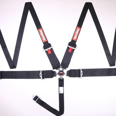 RaceQuip Black SFI CAMLOCK 5pt PD Lap HNR Seat Belt
