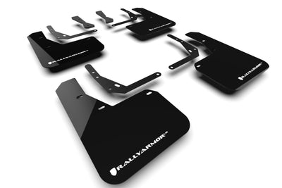 Rally Armor 24-25 Hyundai Kona N Line Black UR Mud Flap - White Logo