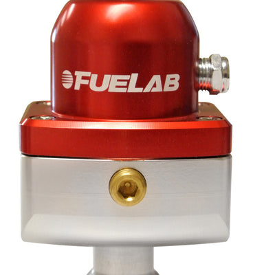 Fuelab 555 Carb Adjustable FPR Blocking 4-12 PSI (1) -8AN In (2) -8AN Out - Red
