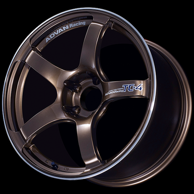Advan TC4 18x8.5 +45 5x100 Racing Umber Bronze and Ring Wheel