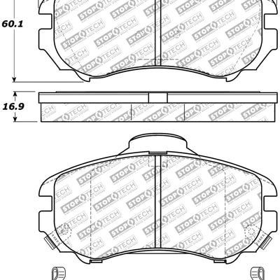 StopTech Street Select Brake Pads - Front