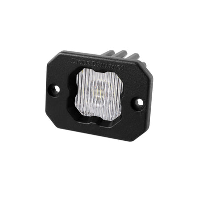 Diode Dynamics Stage Series C1 LED Pod - White SAE Fog Flush ABL Each