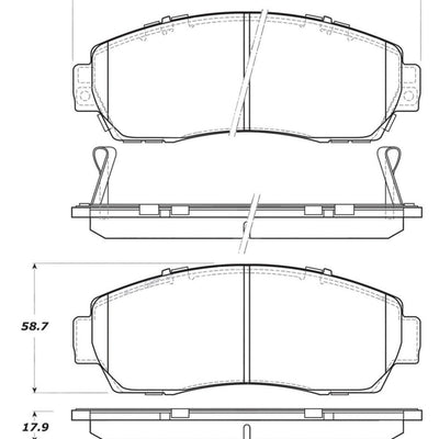 StopTech Performance 2010-2012 Acura RDX Front Brake Pads