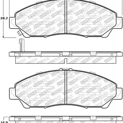 StopTech Street Select Brake Pads - Front