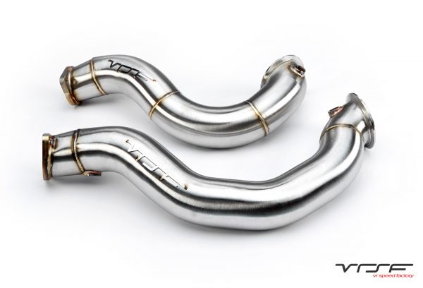 VRSF 3″ Cast Stainless Steel Catless Downpipes - 07-10 BMW 135i/335i (N54)