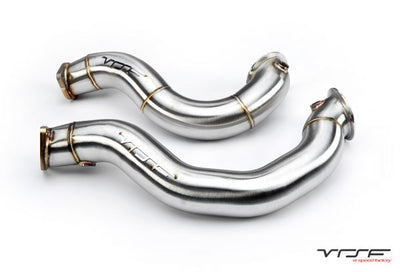 VRSF 3″ Cast Stainless Steel Catless Downpipes - 07-10 BMW 135i/335i (N54)
